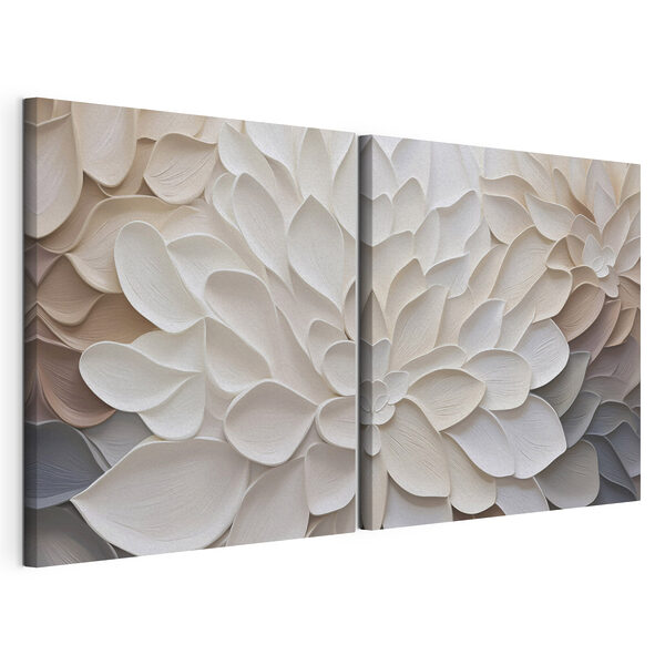 Petale elegante în nuanțe delicate Tablou modular pe pânză Petale elegante în nuanțe delicate