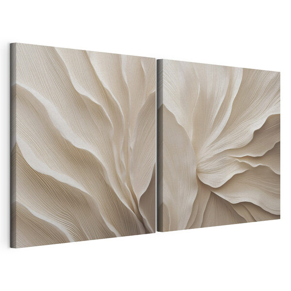 Tablou modular pe pânză Modele fluide în nuanțe delicate