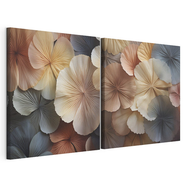 Colaj cu flori Tablou modular pe pânză Colaj cu flori