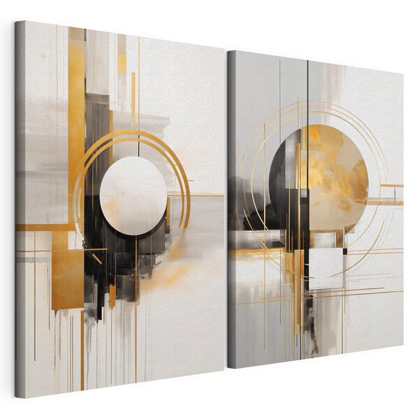 Două opere de artă Tablou modular pe pânză Două opere de artă