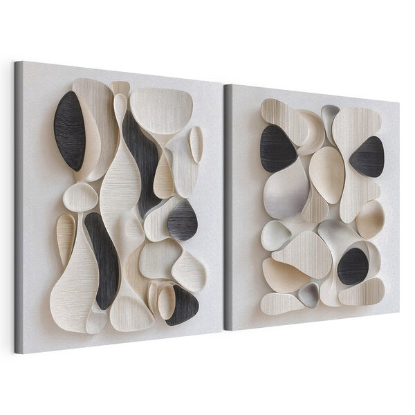 Tablou modular pe pânză Colaj din forme diverse