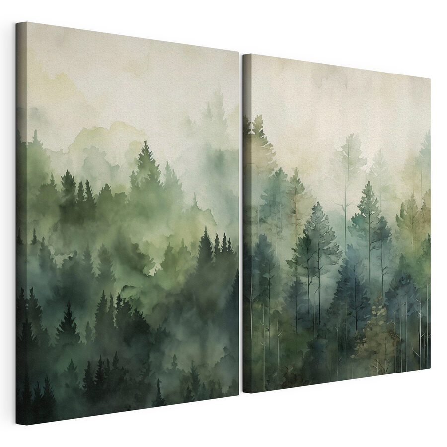 Tablou modular Comparație între o pădure (SKU: m30833) Tablou modular Comparație între o pădure (SKU: m30833)