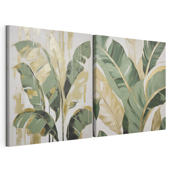 Tablou modular pe pânză Tablou reprezentând o plantă