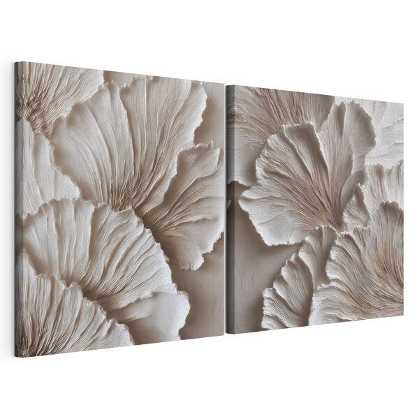 Straturi elegante de design organic Tablou modular pe pânză Straturi elegante de design organic