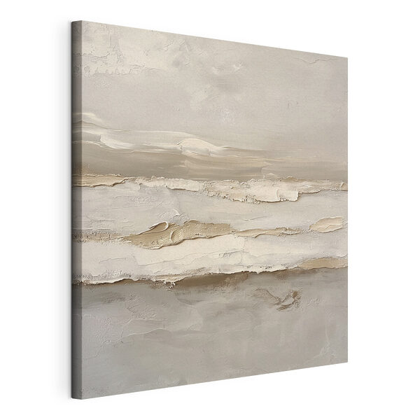 O abstracție peisagistică minimalistă și liniștită Tablou pe pânză O abstracție peisagistică minimalistă și liniștită