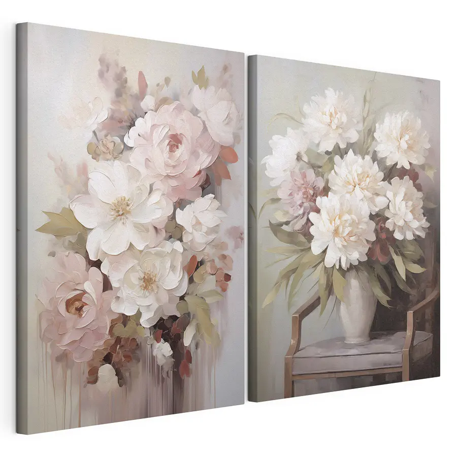 Tablou modular Farmec floral în fotoliu (SKU: m30978)